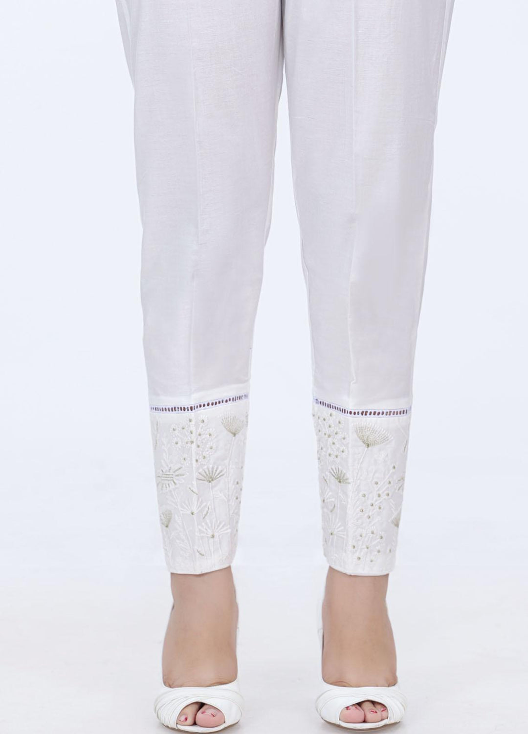Lakhany Embroidered Cambric Pret Trousers LSM-2178 (W)