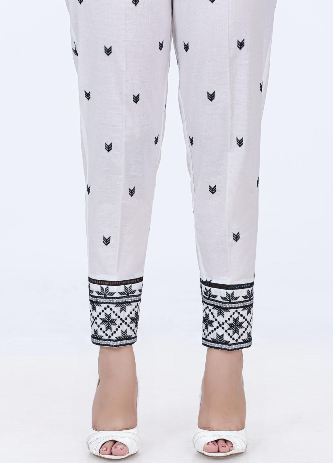 Lakhany Embroidered Cambric Pret Trousers LSM-2195