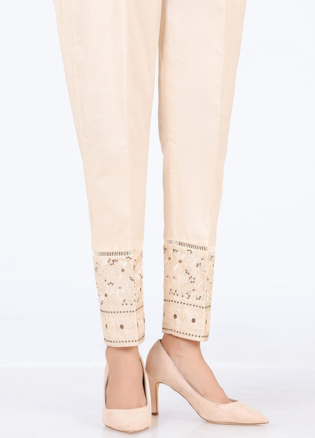 Lakhany Embroidered Cambric Pret Trousers LSM-T-2326(BG)