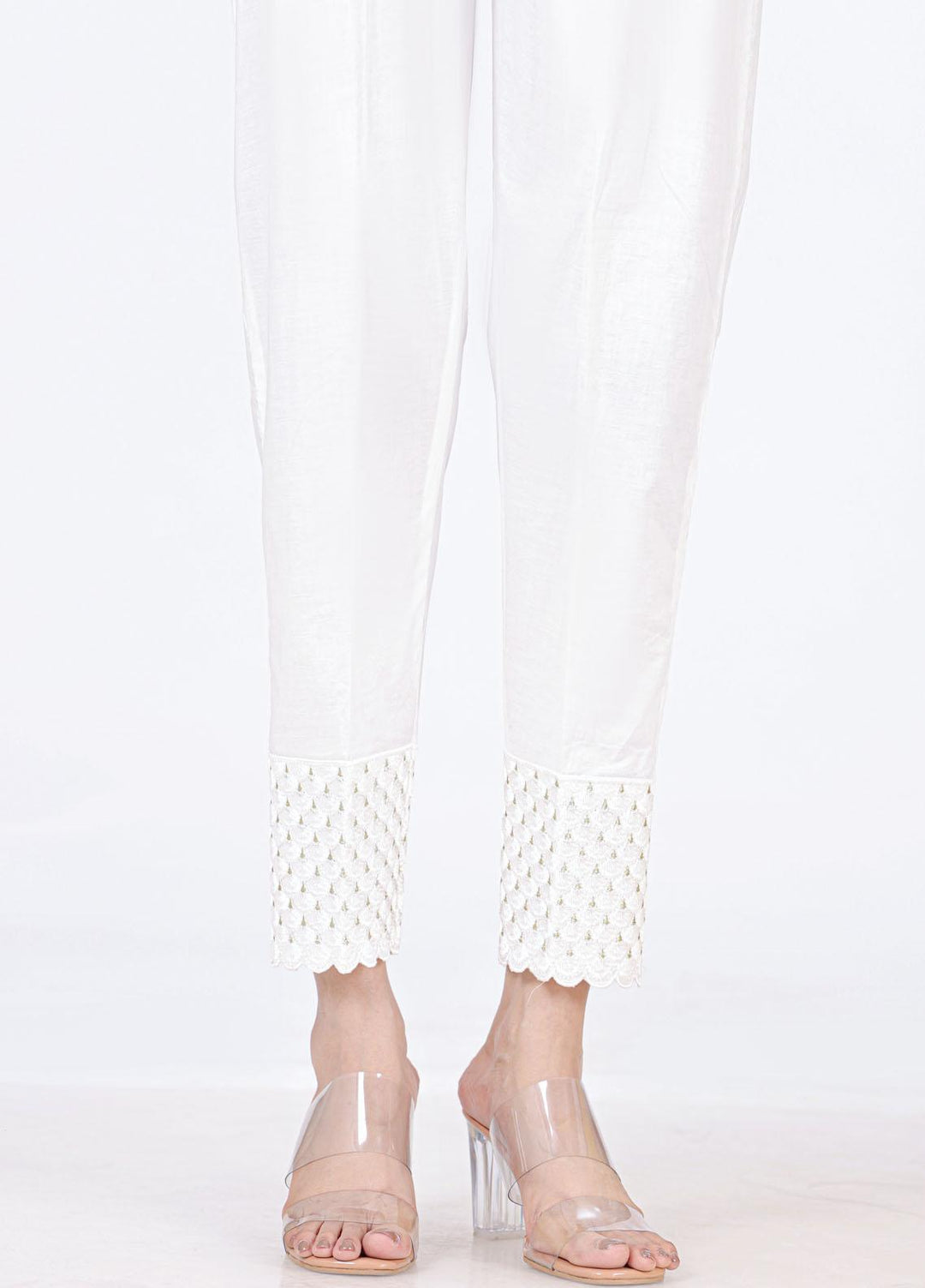 Lakhany Embroidered Cambric Pret Trousers LSM-T-2327(W)