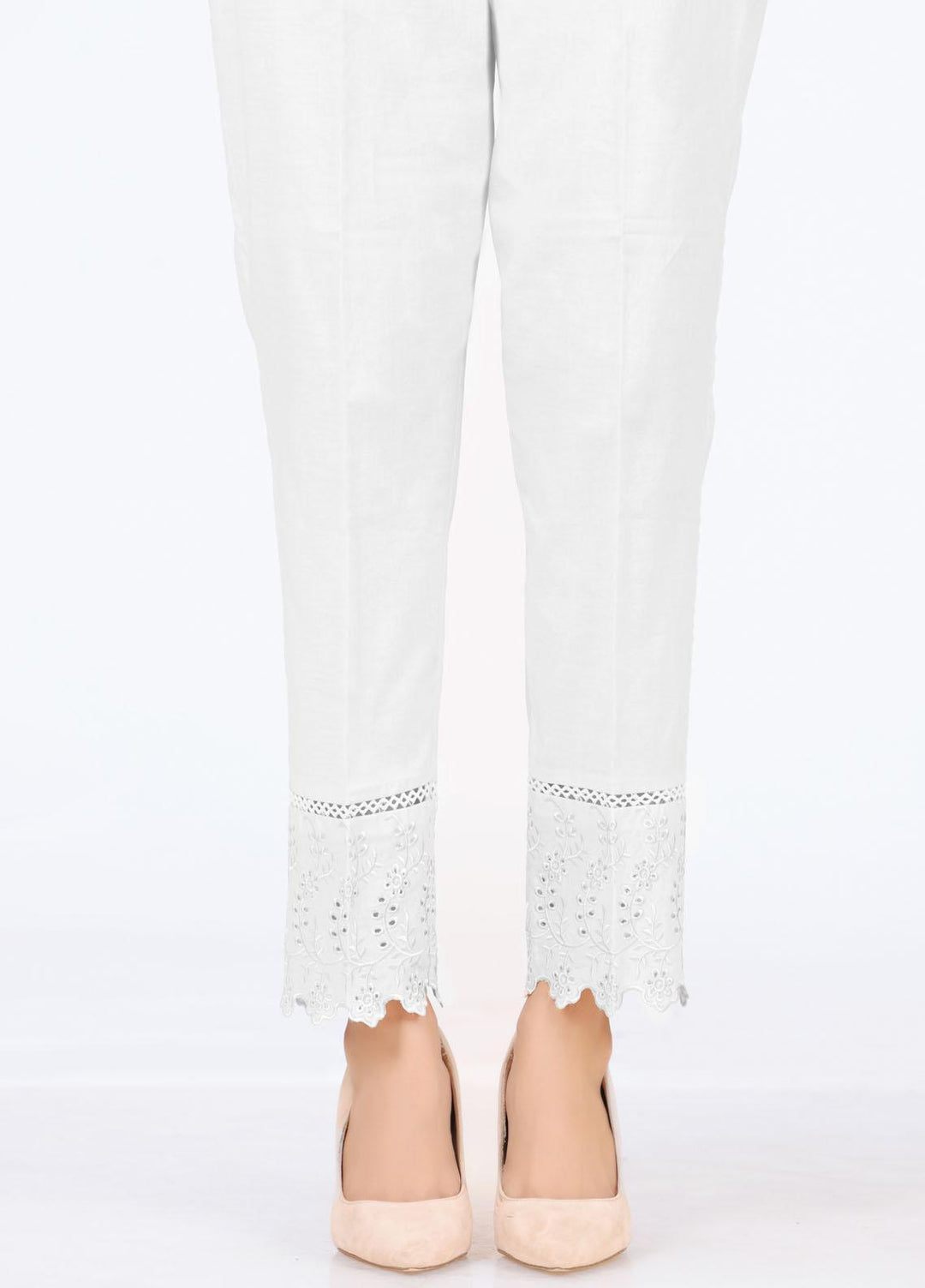 Lakhany Embroidered Cambric Pret Trousers LSM-T-2334(W)