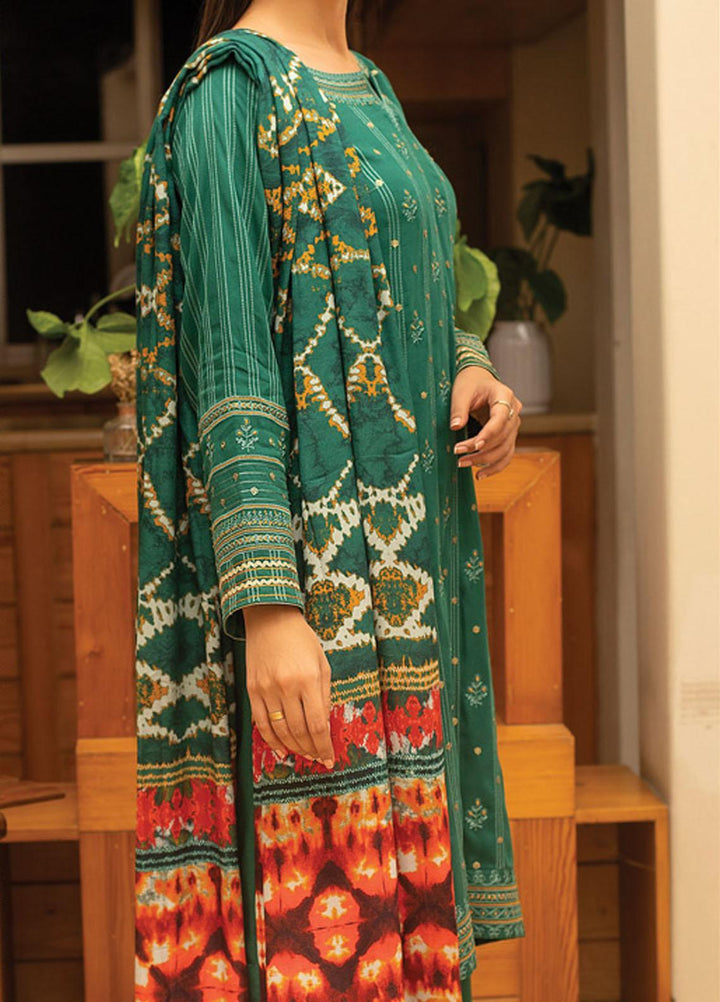 Lakhany Embroidered Cottel Suits Unstitched 3 Piece LSM21W WCC-5022 - Winter Collection
