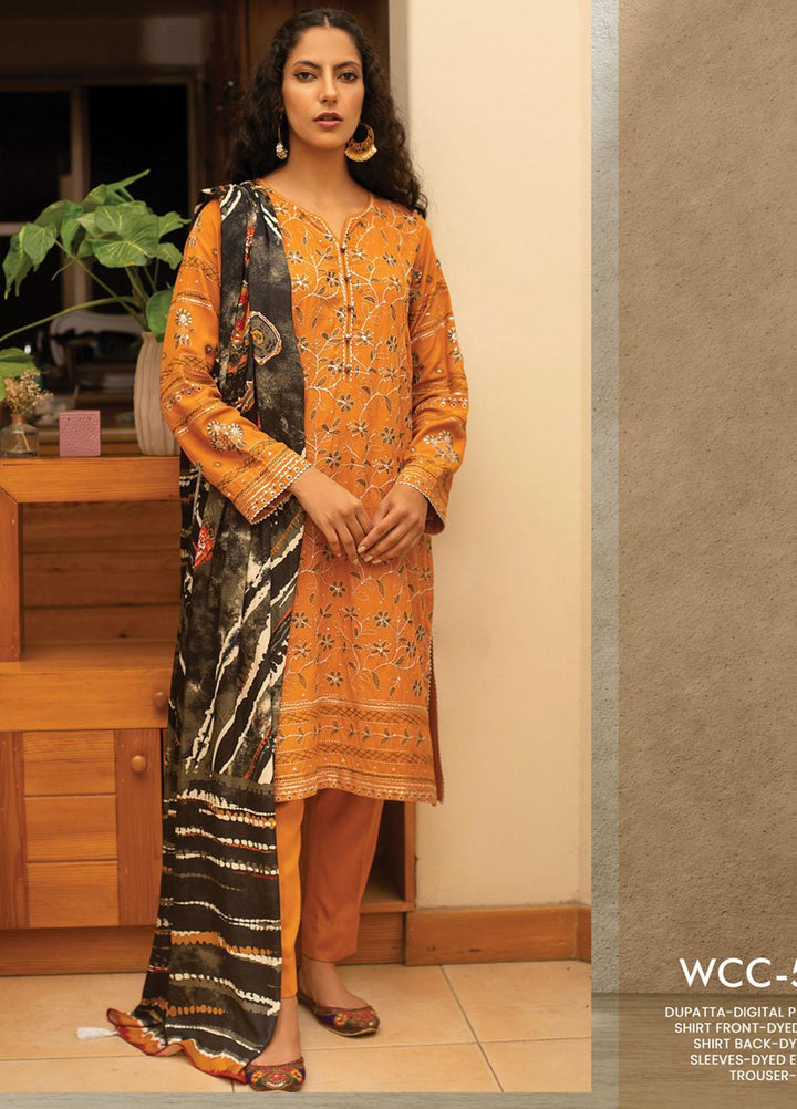 Lakhany Embroidered Cottel Suits Unstitched 3 Piece LSM21W WCC-5025 - Winter Collection