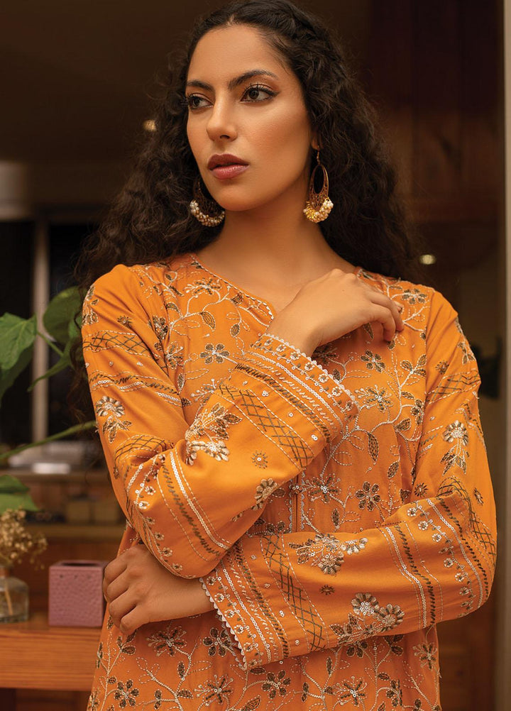 Lakhany Embroidered Cottel Suits Unstitched 3 Piece LSM21W WCC-5025 - Winter Collection