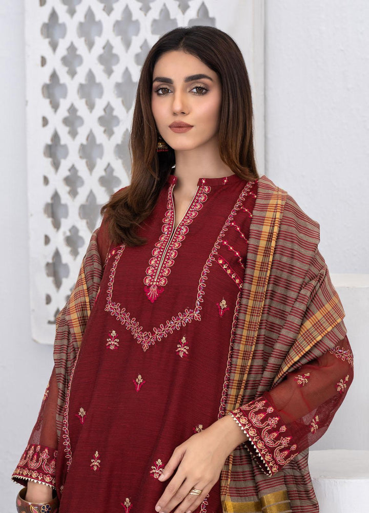 Lakhany Luxury Pret Embroidered Khaadi Net 3 Piece Suit LSM21FP-3 LSM-2558