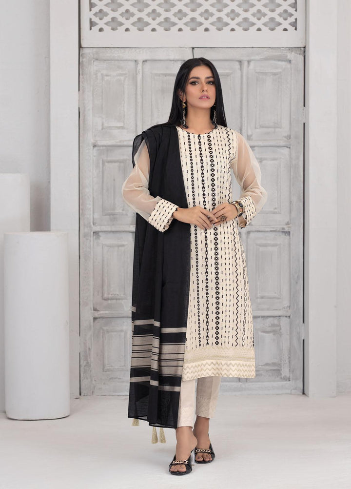 Lakhany Luxury Pret Embroidered Organza 3 Piece Suit LSM21FP-3 LSM-2561