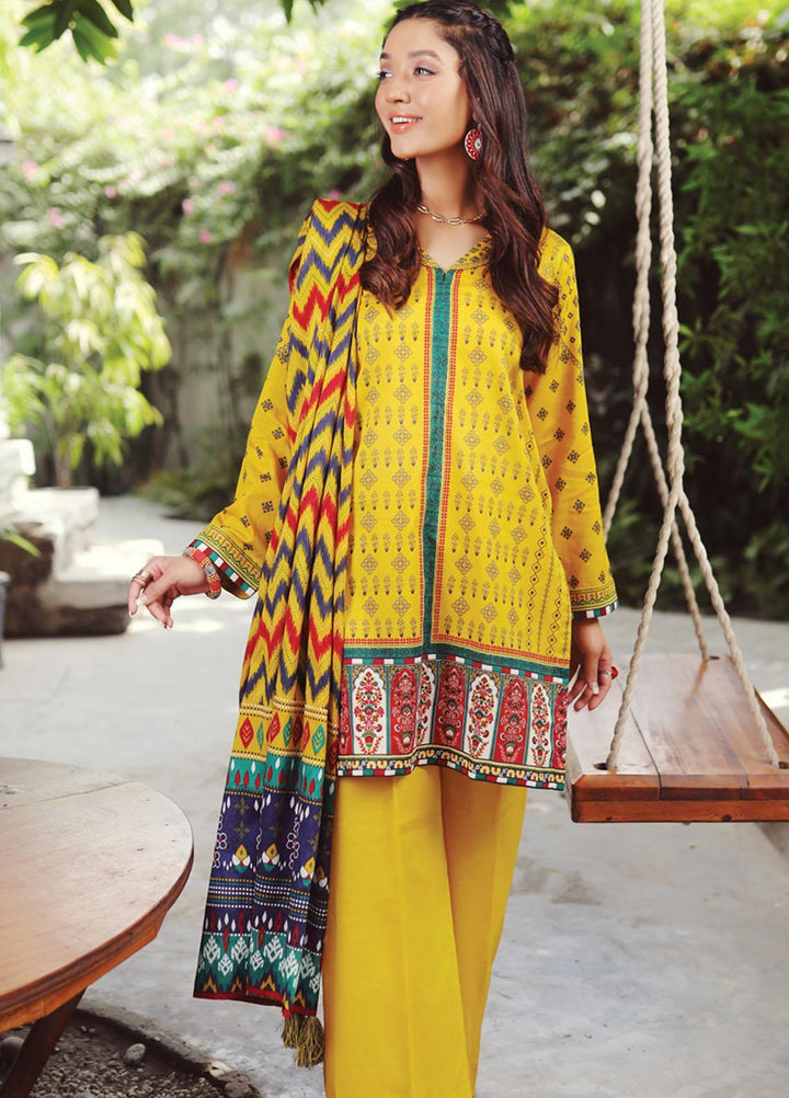 Komal Prints By Lakhany Printed Lawn Suits Unstitched 3 Piece LSM22KP KPC-7425-A - Summer Collection