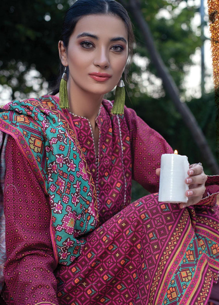 Lakhany Printed Khaddar Suits Unstitched 3 Piece LSM21KK KPW-518 - Winter Collection