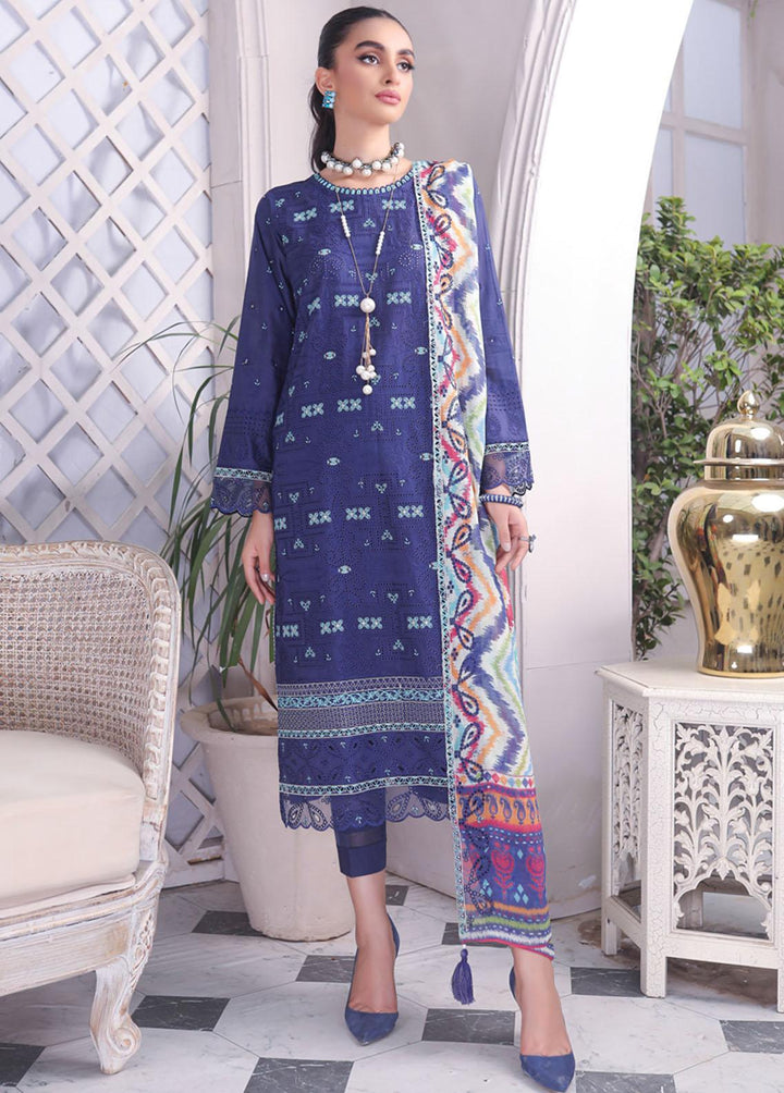 Luckhnowi By Lakhany Embroidered Lawn Suits Unstitched 3 Piece LSM23L CEC-5484 - Premium Collection