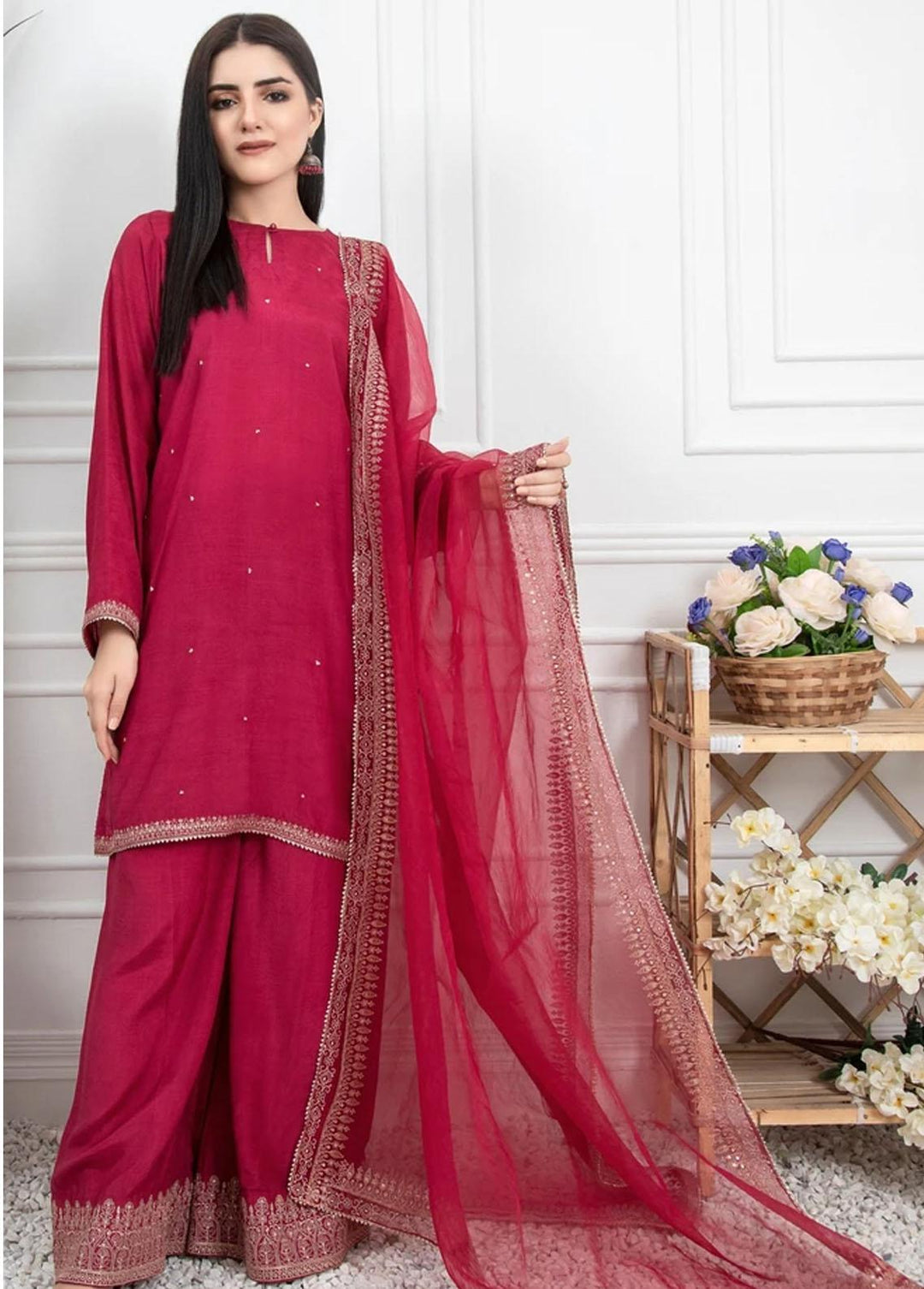 Lakhany Pret Embroidered Khaadi 3 Piece Suit LSM21-L8 LSM-2252