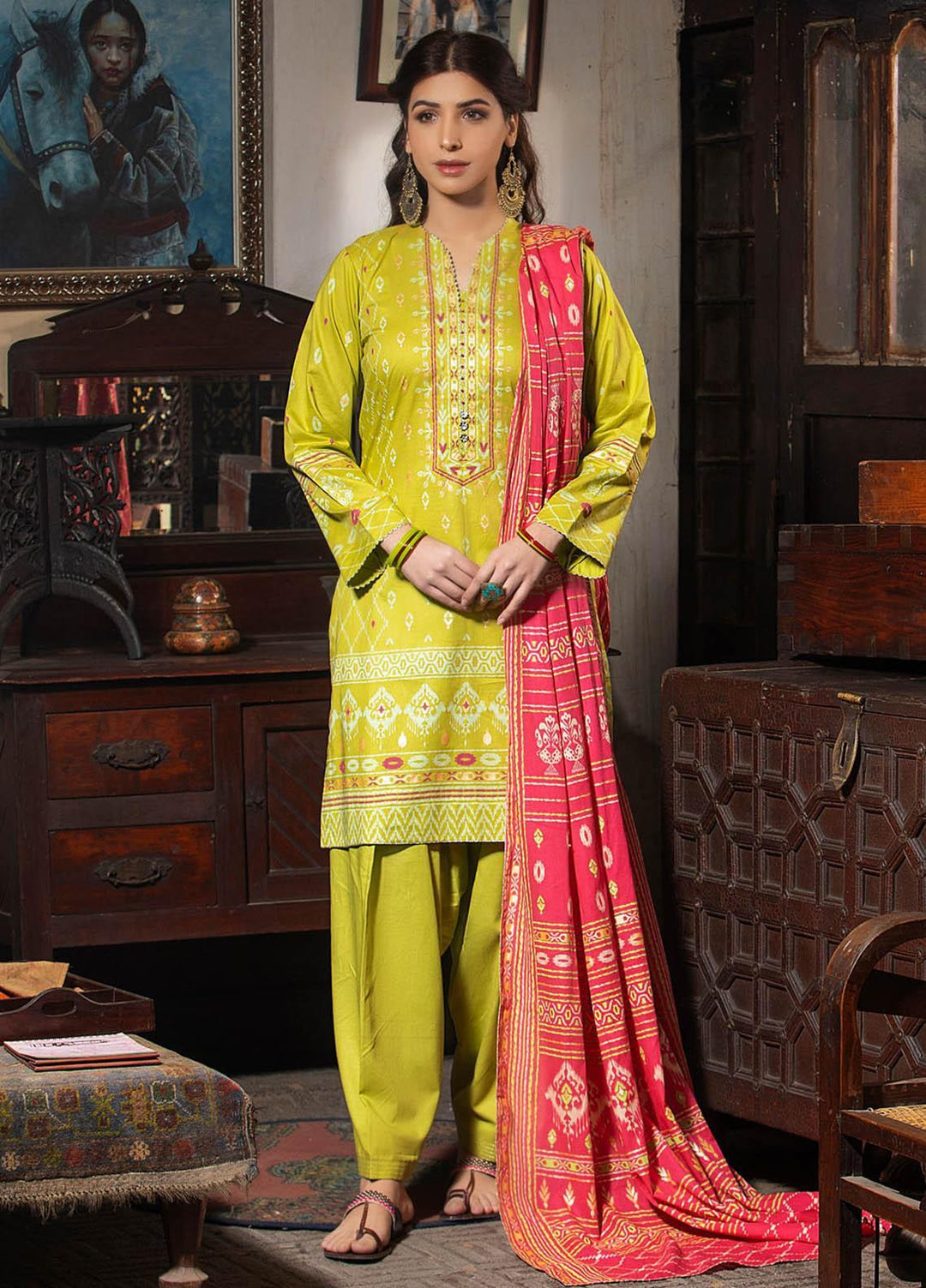Lakhany Printed Lawn Stitched 3 Piece Suit LSM-2146