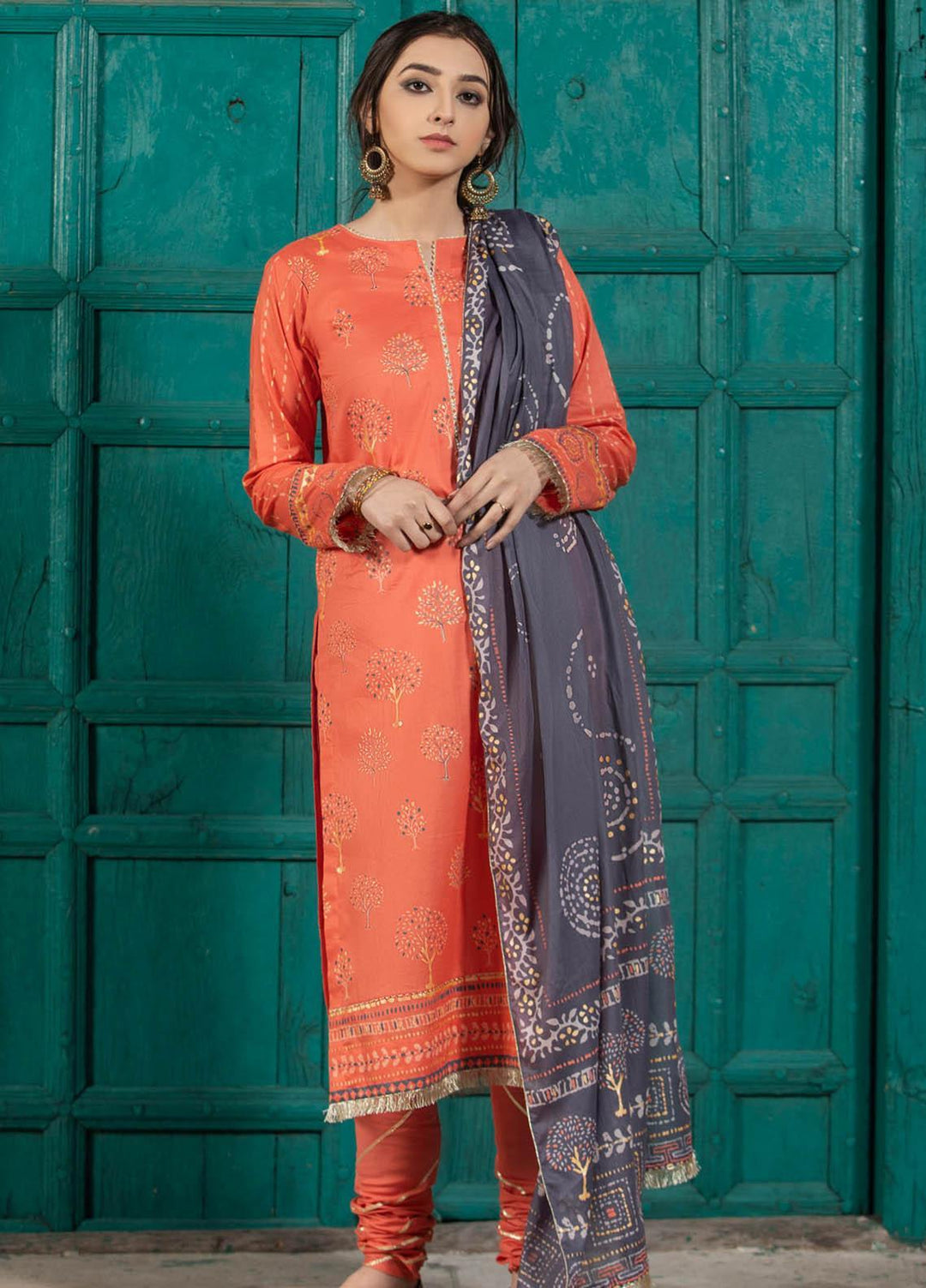 Lakhany Printed Lawn Stitched 3 Piece Suit LSM-2147