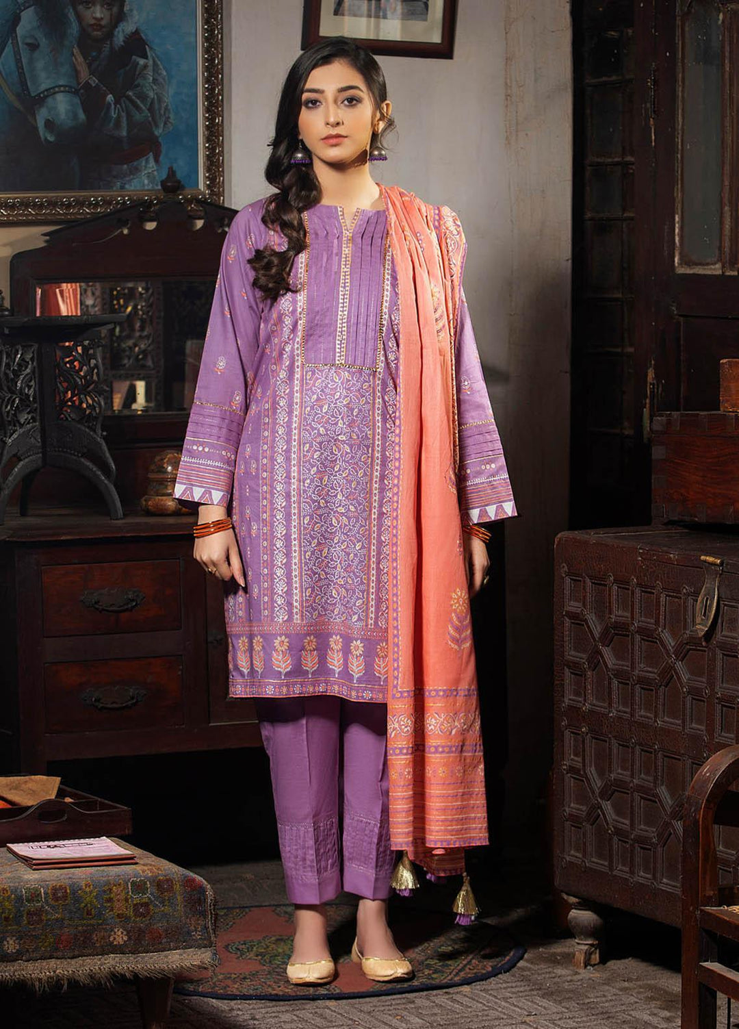 Lakhany Printed Lawn Stitched 3 Piece Suit LSM-2150