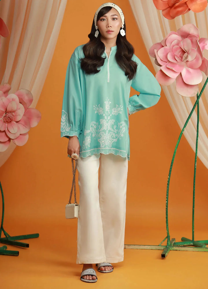 Lakhany Pret Embroidered Cambric Kurti LG-UB-0080