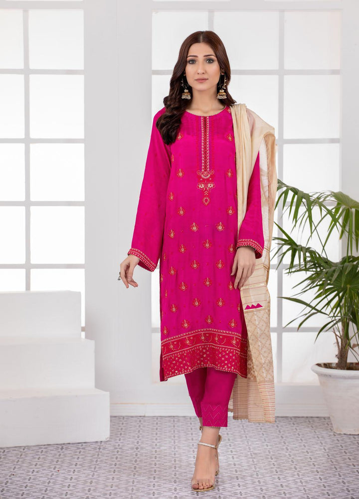 Lakhany Pret  Raw Silk 3 Piece Dress LSM-2803