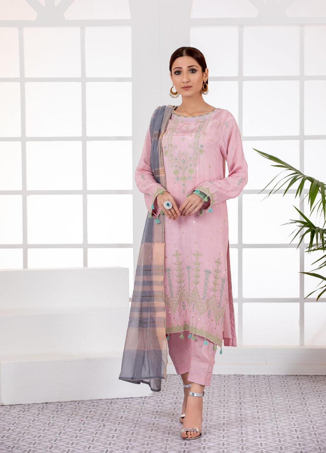 Lakhany Pret  Raw Silk 3 Piece Dress LSM-2806