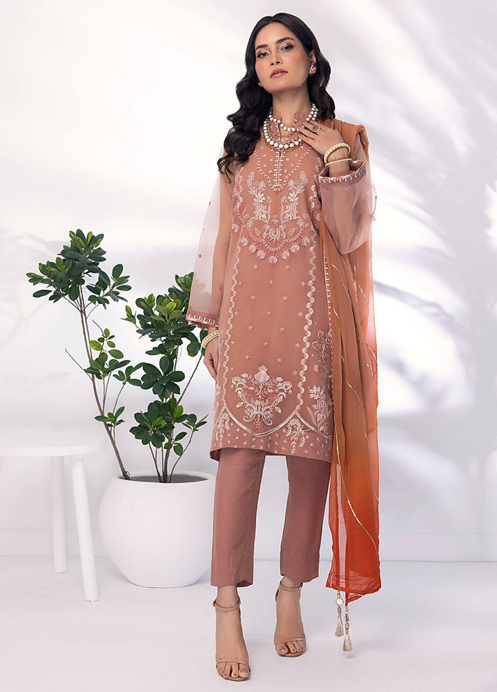 Lakhany Pret Embroidered Organza 3 Piece Suit LSM23RW LG-SK-0022