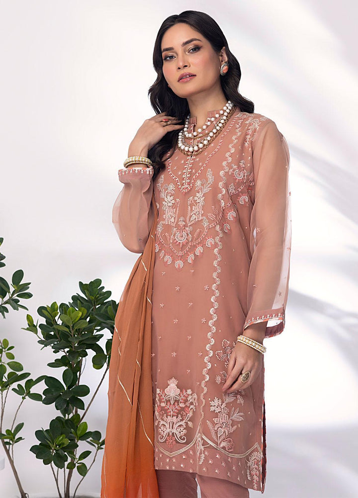 Lakhany Pret Embroidered Organza 3 Piece Suit LSM23RW LG-SK-0022
