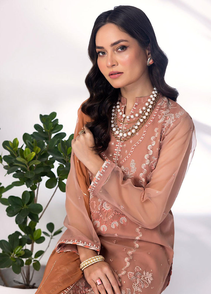 Lakhany Pret Embroidered Organza 3 Piece Suit LSM23RW LG-SK-0022