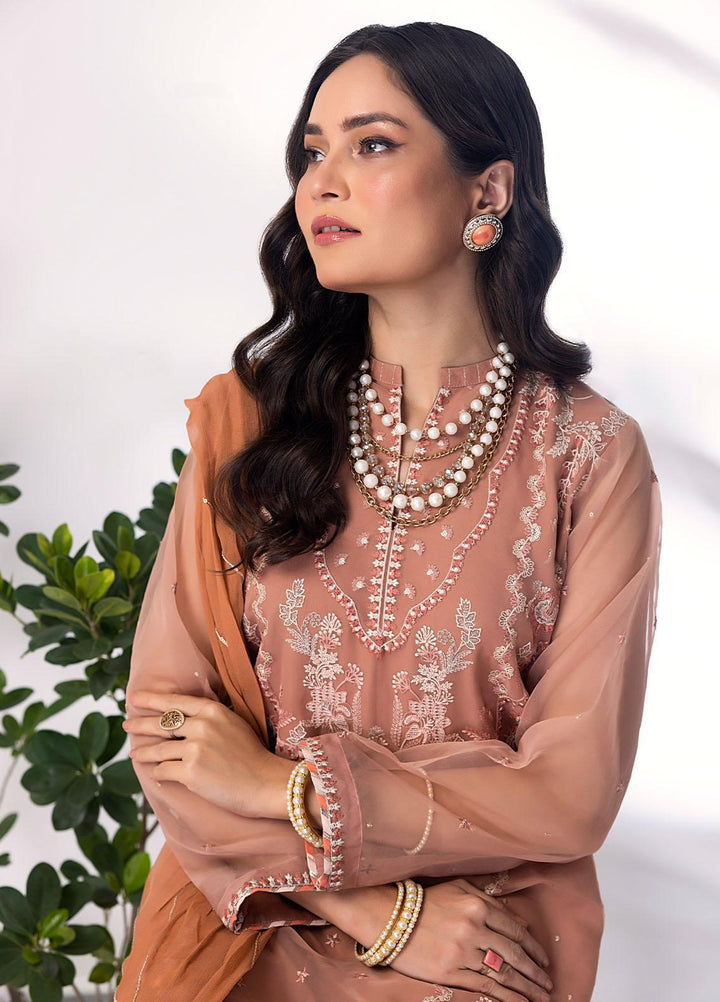 Lakhany Pret Embroidered Organza 3 Piece Suit LSM23RW LG-SK-0022