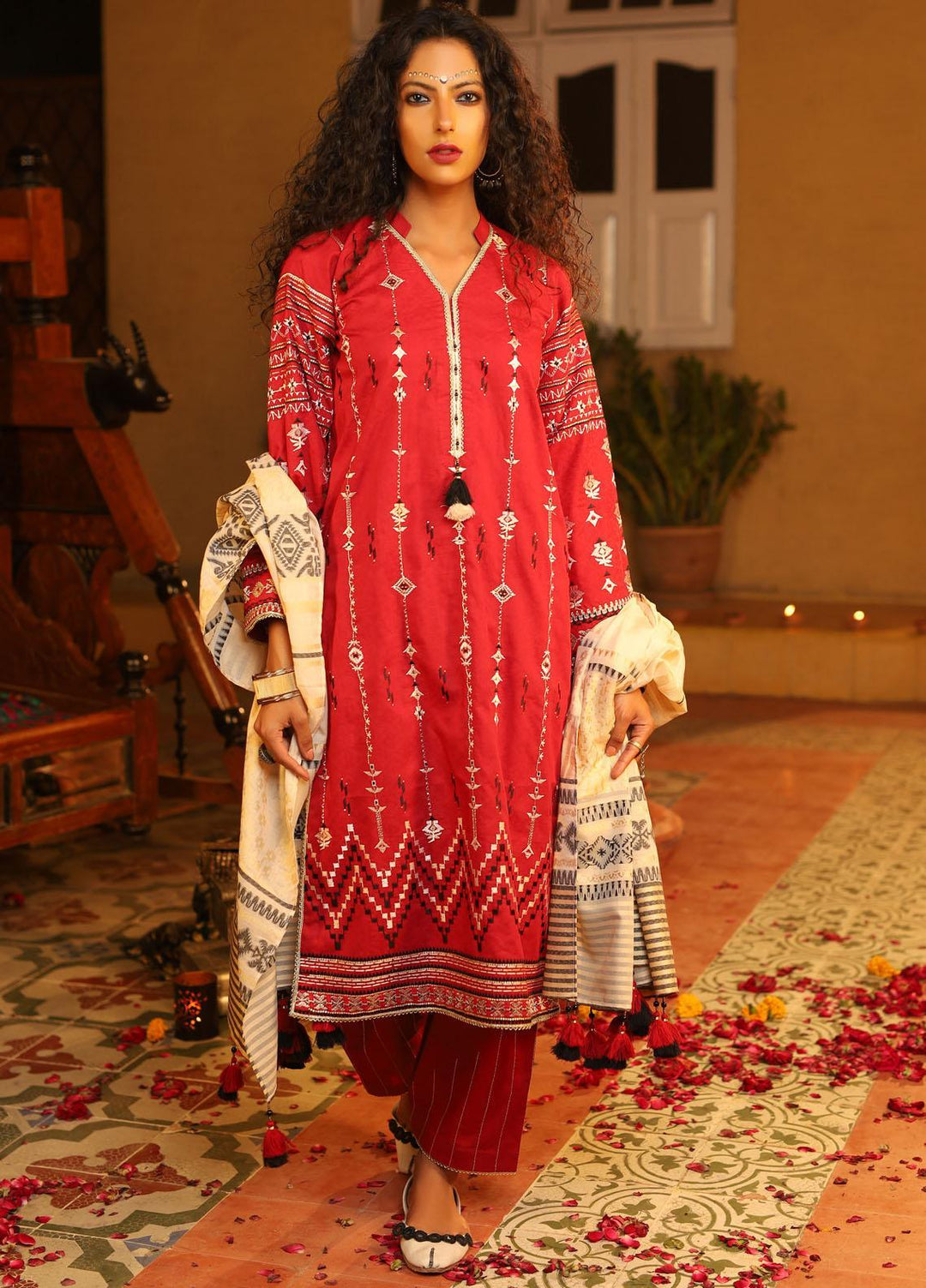 Shehnai By Lakhany Embroidered Woven Suits Unstitched 3 Piece LSM21SH 9817 - Festive Collection