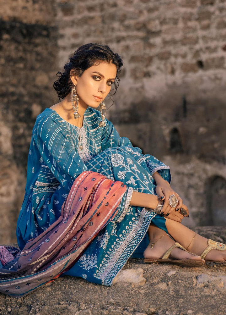 Lakhany Embroidered Lawn Suits Unstitched 3 Piece LSM21S BP-2041 - Summer Collection