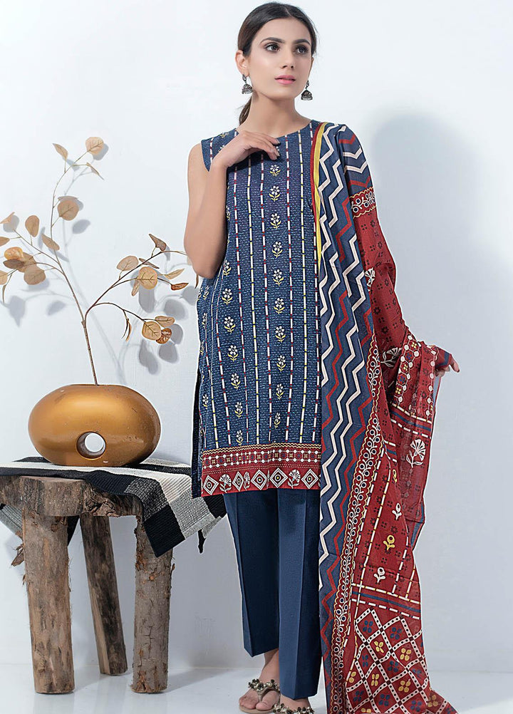 Lakhany Printed Lawn Suits Unstitched 3 Piece LSM21SP PL-2168 - Summer Collection