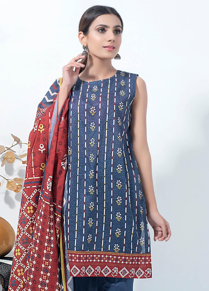 Lakhany Printed Lawn Suits Unstitched 3 Piece LSM21SP PL-2168 - Summer Collection