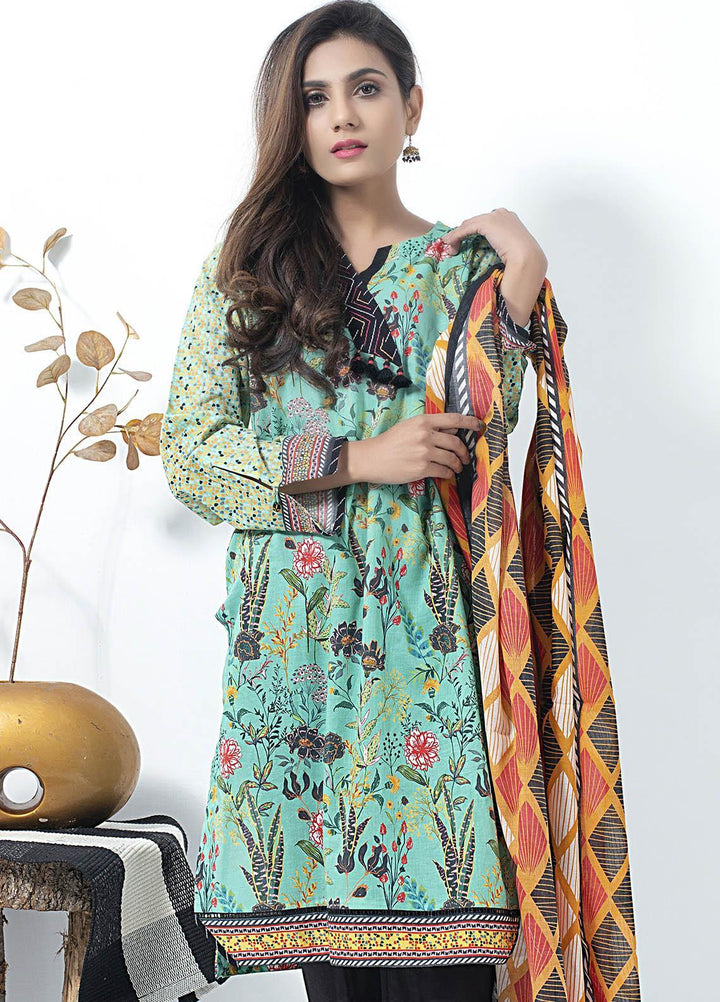 Lakhany Printed Lawn Suits Unstitched 2 Piece LSM21SP SD-2149 - Summer Collection