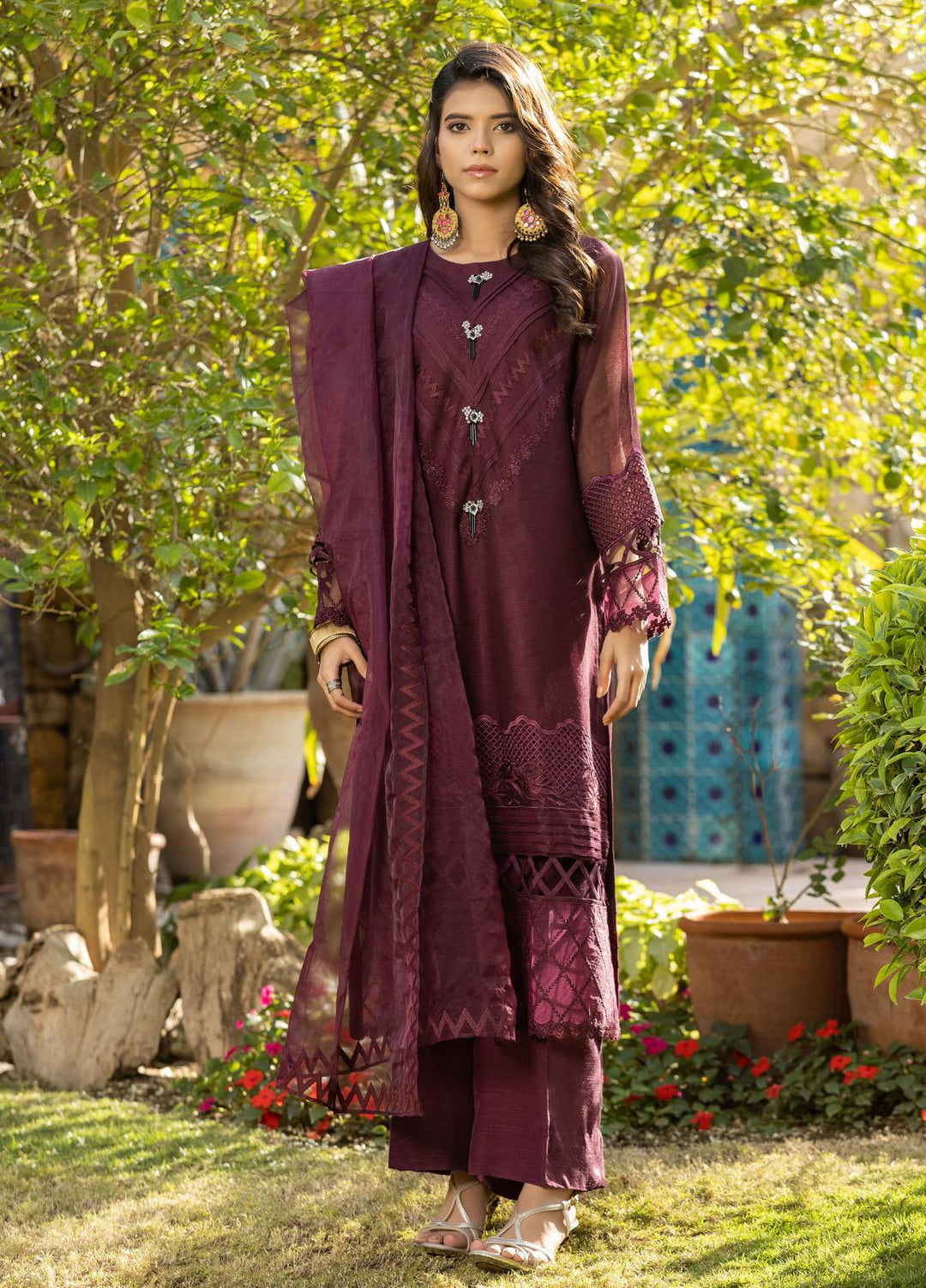 Lakhany Pret Khaadi Net 3 Piece Suit LSM-2718