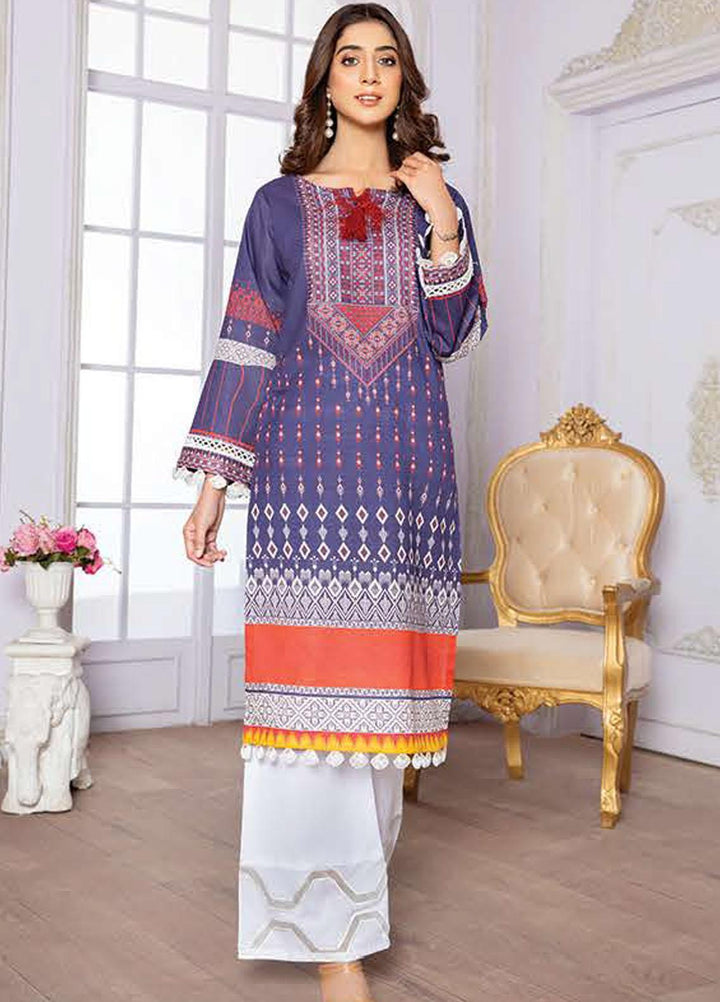 LALA Textiles Printed Lawn  Unstitched Kurties LT22DK ABASHA LA-0027 - Summer Collection