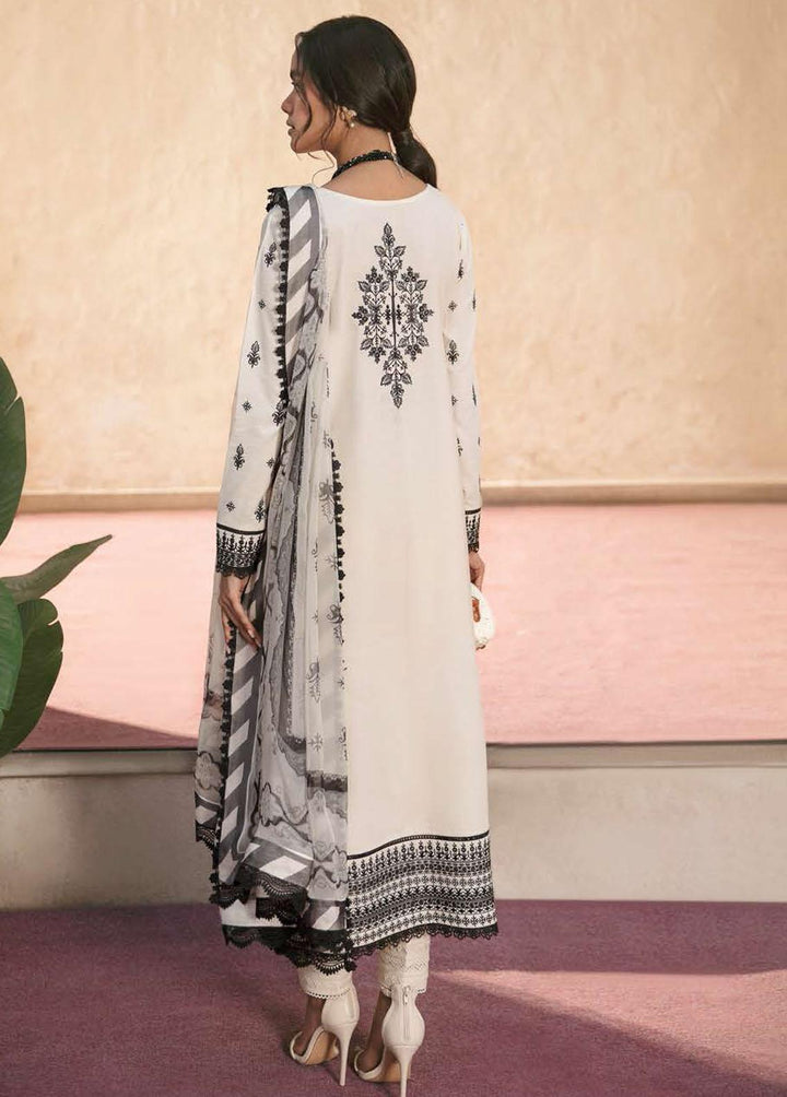 Lamhay By Afrozeh Embroidered Lawn Suits Unstitched 3 Piece AF23L 001 Mirage - Luxury Collection