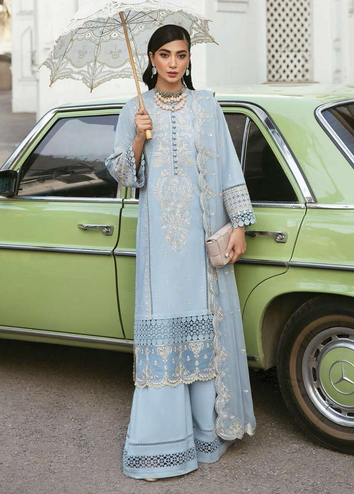 Lamhay By Afrozeh Embroidered Lawn Suits Unstitched 3 Piece AF23L 002 Symphony - Luxury Collection