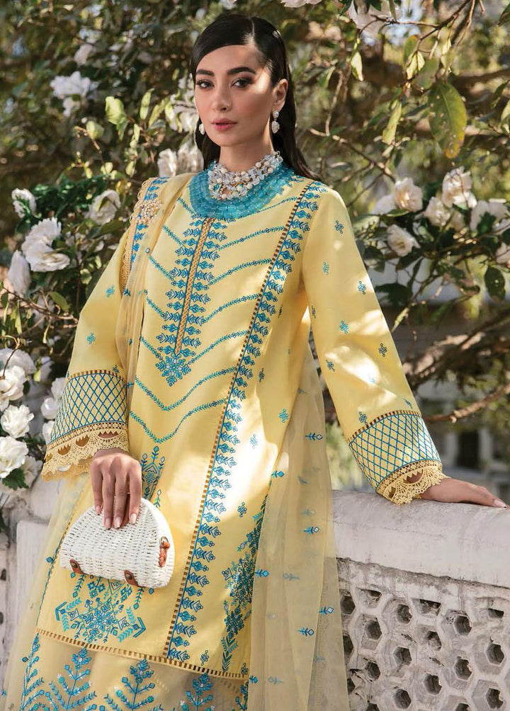 Lamhay By Afrozeh Embroidered Lawn Suits Unstitched 3 Piece AF23L 007 Zephyr - Luxury Collection