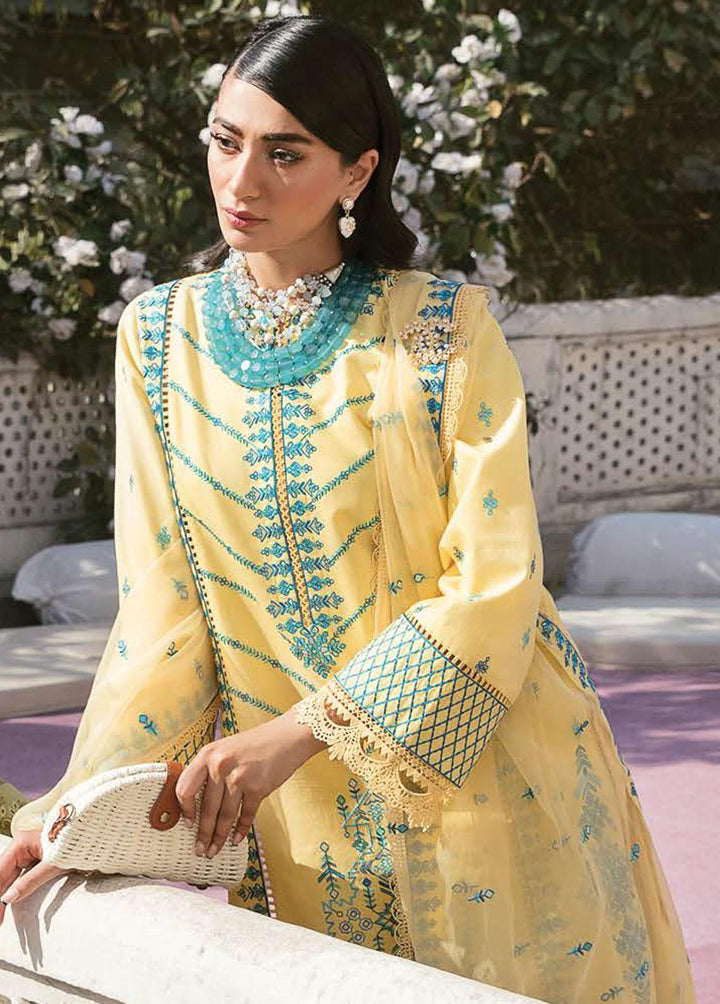 Lamhay By Afrozeh Embroidered Lawn Suits Unstitched 3 Piece AF23L 007 Zephyr - Luxury Collection