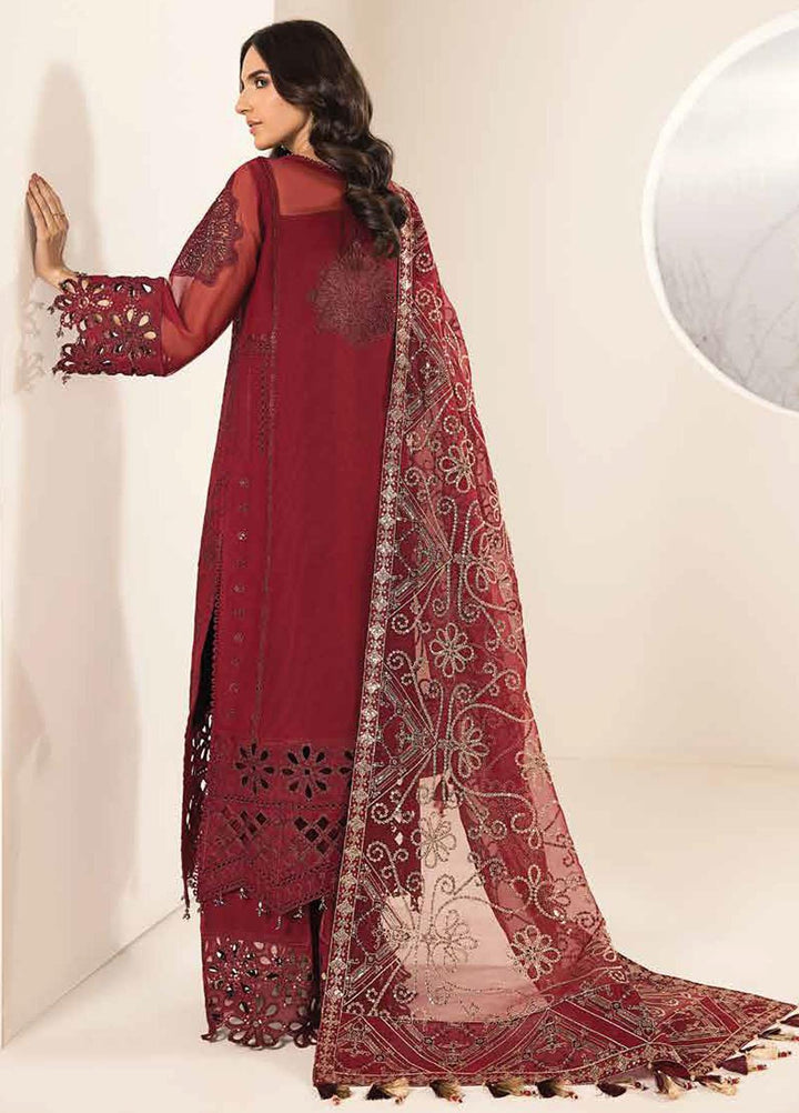 Lamhay By Alizeh Fashion Embroidered Chiffon Suits Unstitched 3 Piece AFB23L Raisa - Festive Collection