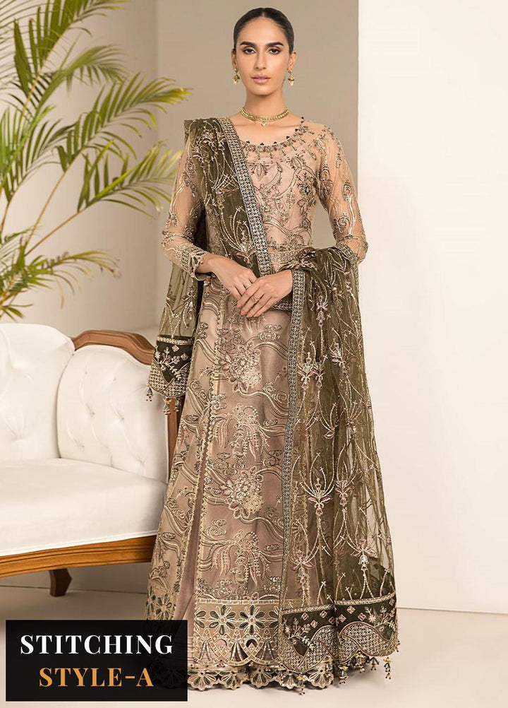 Lamhay By Alizeh Fashion Embroidered Net Suits Unstitched 3 Piece AFB23L Emhal - Festive Collection