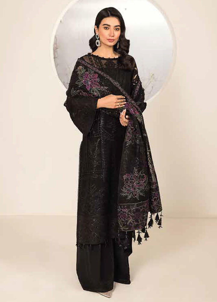 Lamhay By Alizeh Fashion Embroidered Chiffon Suits Unstitched 3 Piece AFB23L Amera - Festive Collection