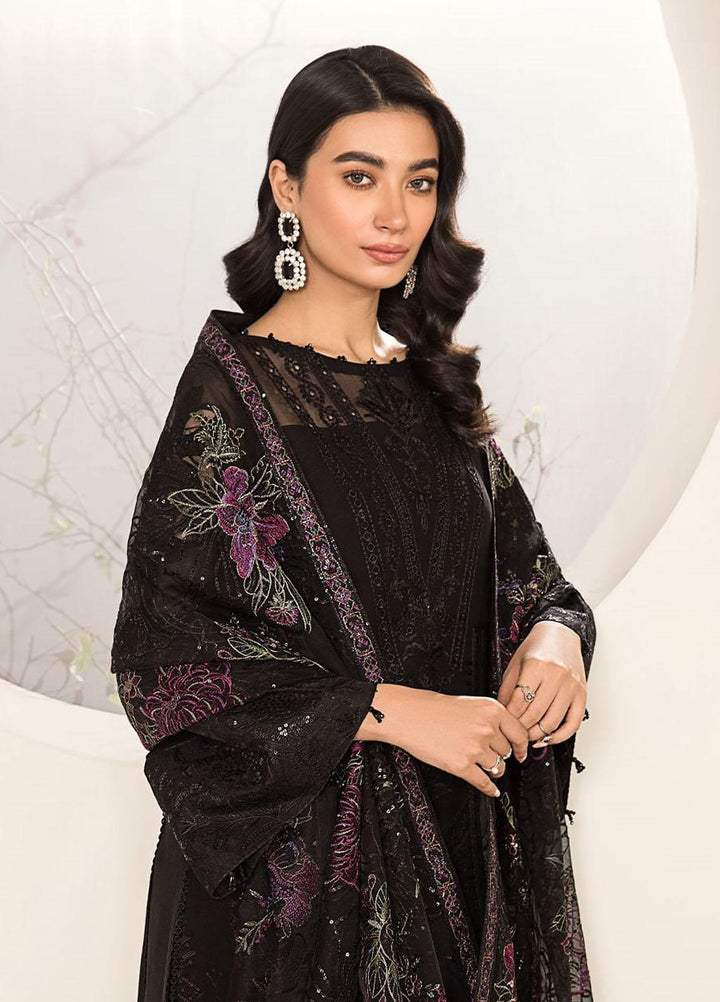 Lamhay By Alizeh Fashion Embroidered Chiffon Suits Unstitched 3 Piece AFB23L Amera - Festive Collection