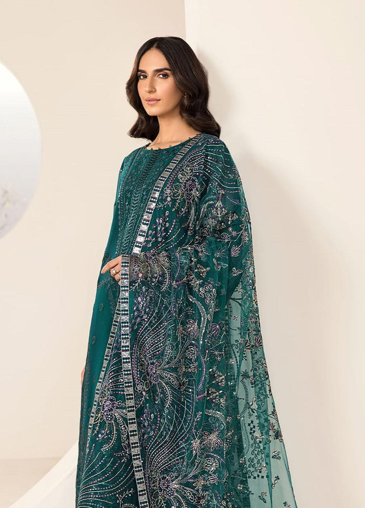 Lamhay By Alizeh Fashion Embroidered Chiffon Suits Unstitched 3 Piece AFB23L Giza - Festive Collection