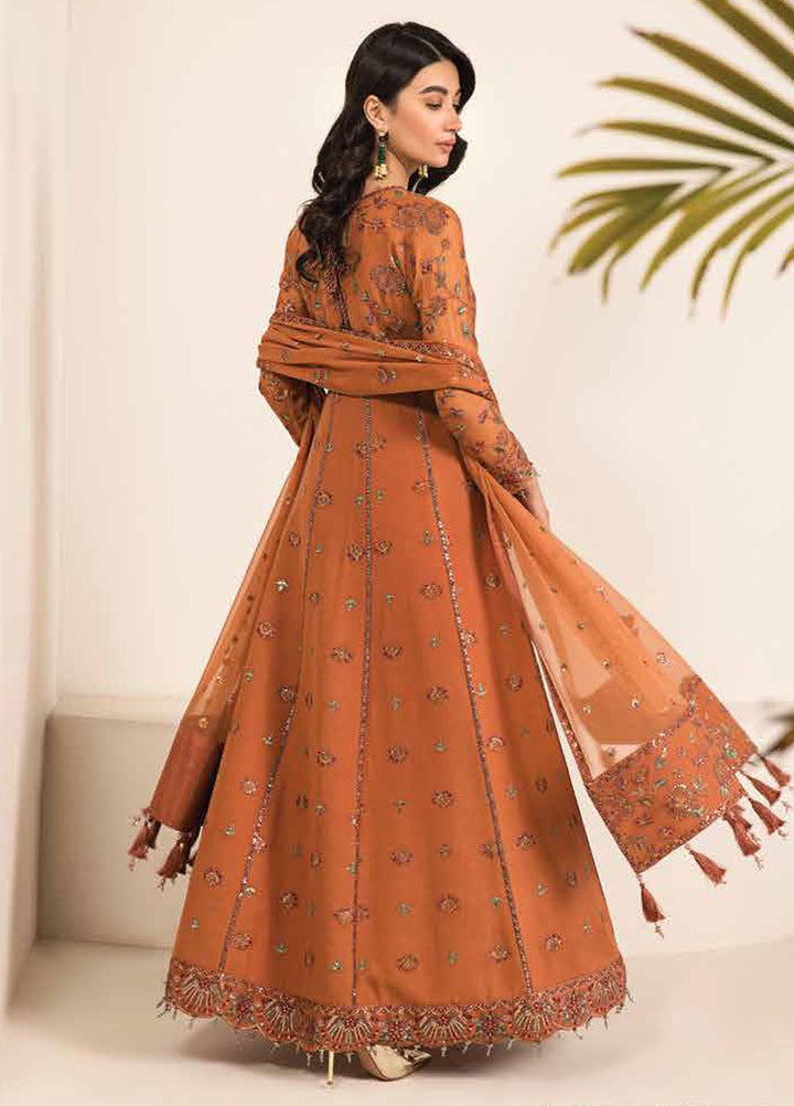 Lamhay By Alizeh Fashion Embroidered Chiffon Suits Unstitched 3 Piece AFB23L Arzou - Festive Collection