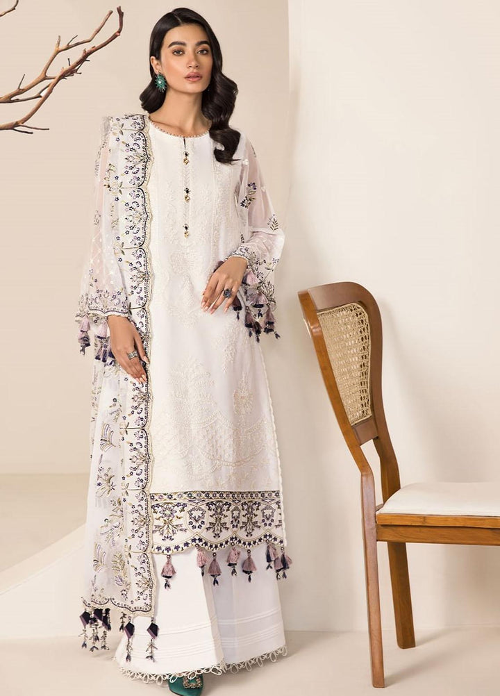 Lamhay By Alizeh Fashion Embroidered Chiffon Suits Unstitched 3 Piece AFB23L Abar - Festive Collection