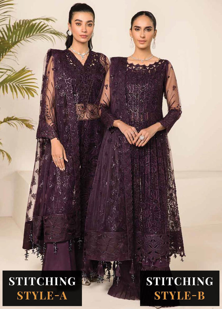 Lamhay By Alizeh Fashion Embroidered Net Suits Unstitched 3 Piece AFB23L Maya - Festive Collection