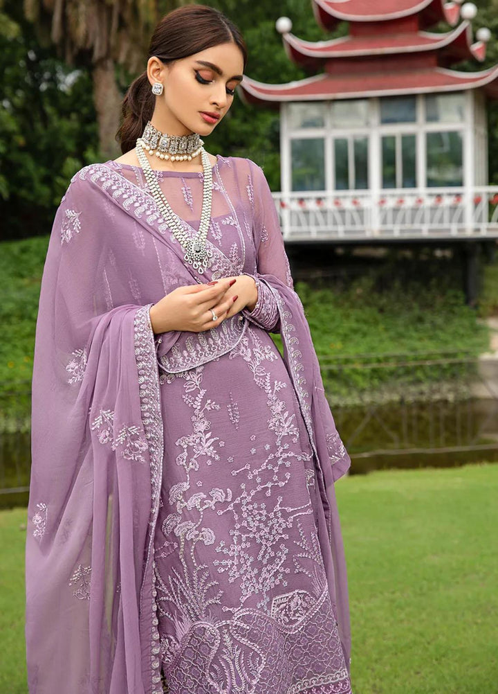 Lamhe By Meeral Embroidered Chiffon Suits Unstitched 3 Piece MRL24LM D-03 Zarif - Formal Collection