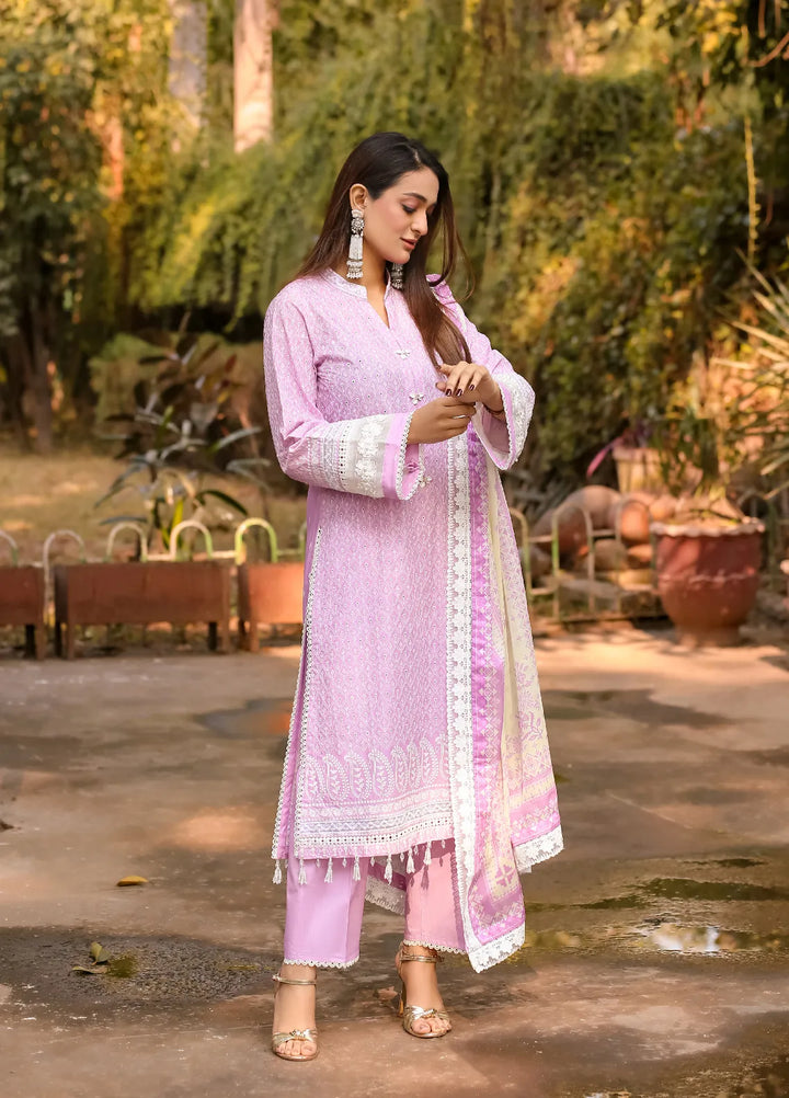 Lamorado Embroidered Lawn Suits Unstitched 3 Piece LMD25UC LWSU-25CK302 - Summer Collection