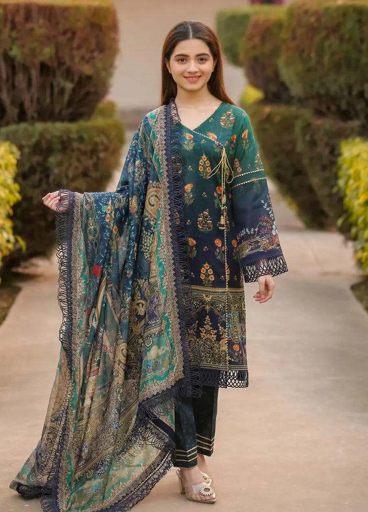 Lamorado Printed Lawn Suit Unstitched 3 Piece LMD25LP LWSU-25P309 - Summer Collection