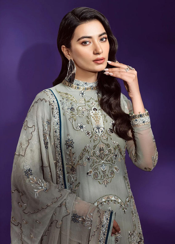 Lamour By Emaan Adeel Embroidered Chiffon Suits Unstitched 3 Piece EA22L LR-03 - Luxury Collection