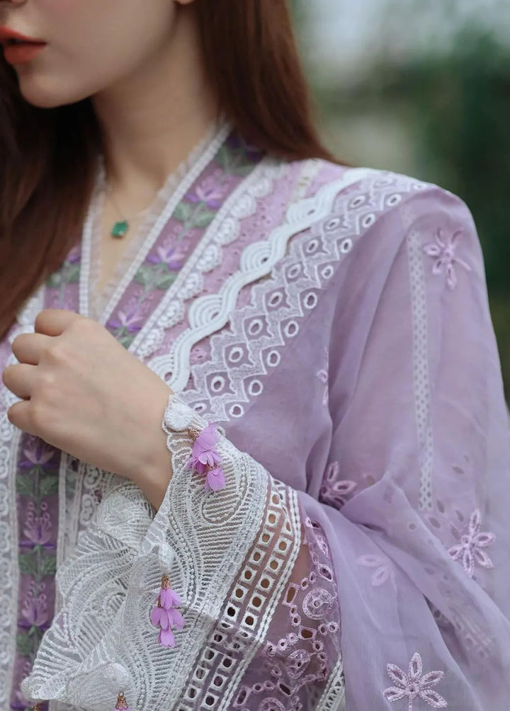 Lamour by Saad Shaikh Embroidered Lawn Suit Unstitched 3 Piece SSK24L Azura - Summer Collection