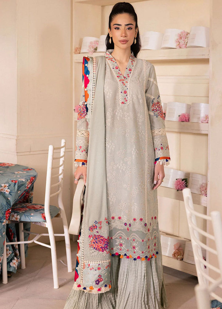 Lamour by Saad Shaikh Embroidered Lawn Suit Unstitched 3 Piece SSK24L Elara - Summer Collection