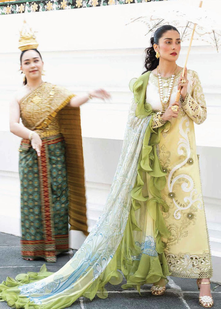 Lawana by Mushq Embroidered Lawn Suits Unstitched 3 Piece MQ23L MSL-23-06 Intira - Spring / Summer Collection